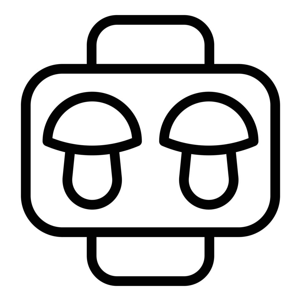 Cookie molds element icon, outline style vector