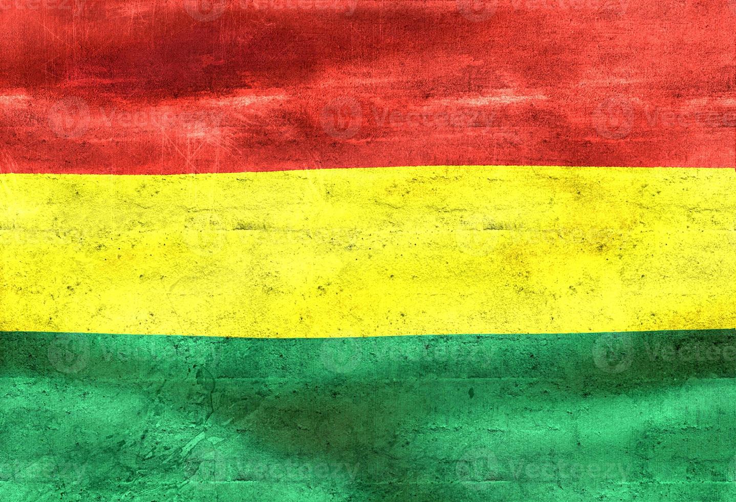 Bolivia flag - realistic waving fabric flag photo