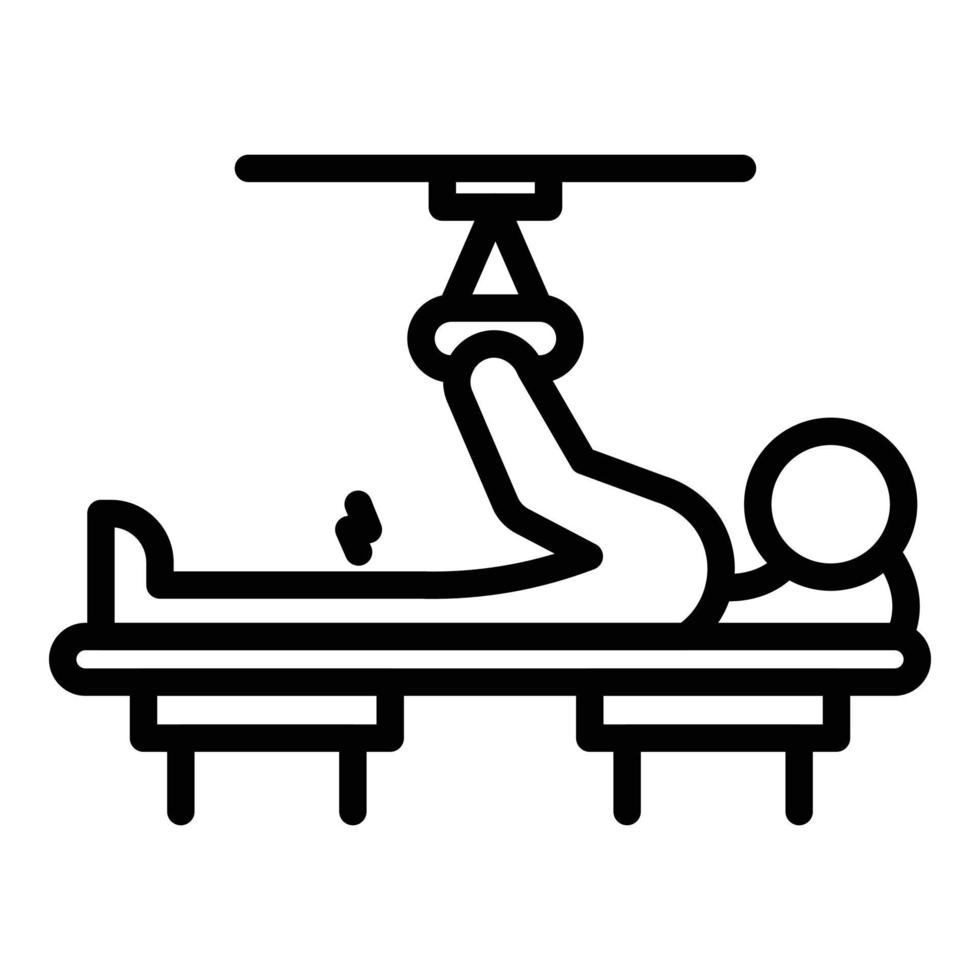 Medical foot rehabilitation icon, outline style vector