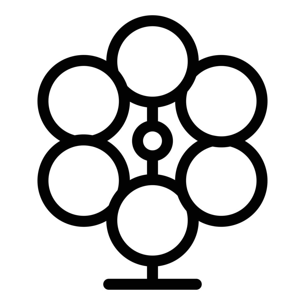 Perpetual motion stand icon, outline style vector