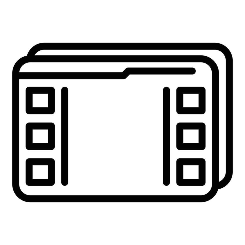 Kit interface icon, outline style vector