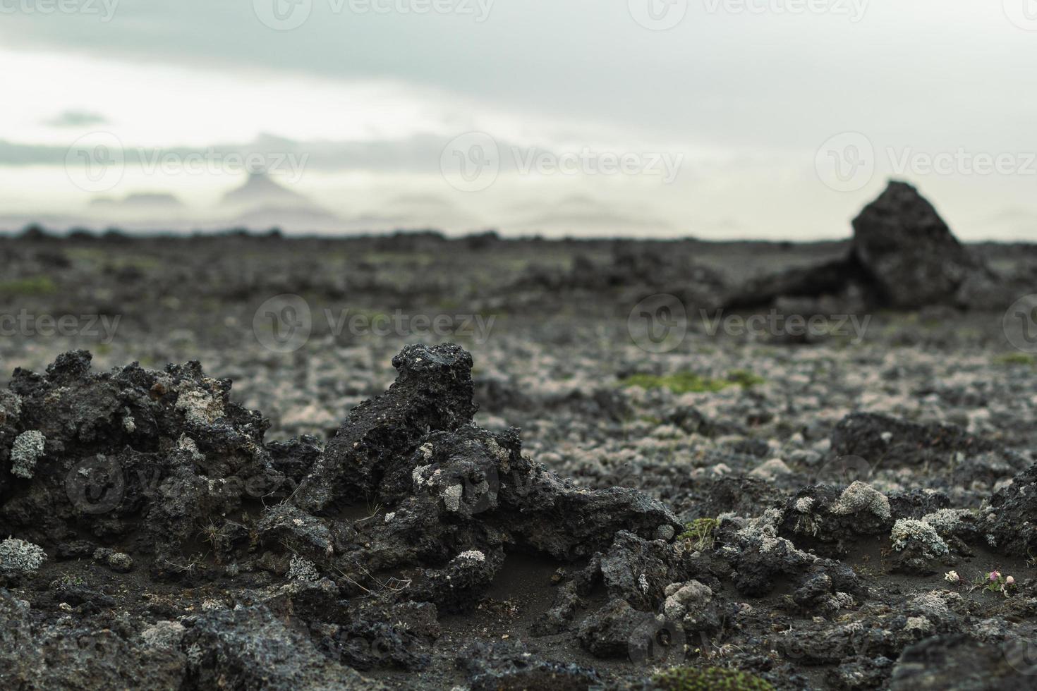 Close up dark wet ground concept photo