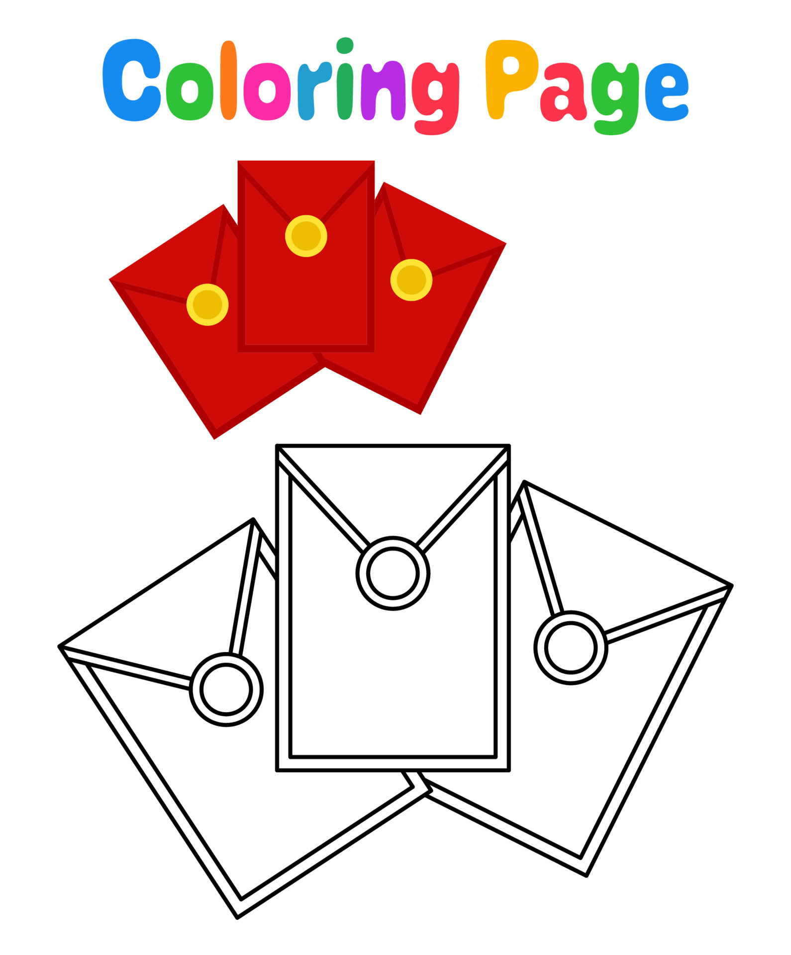 Envelope Coloring Pages
