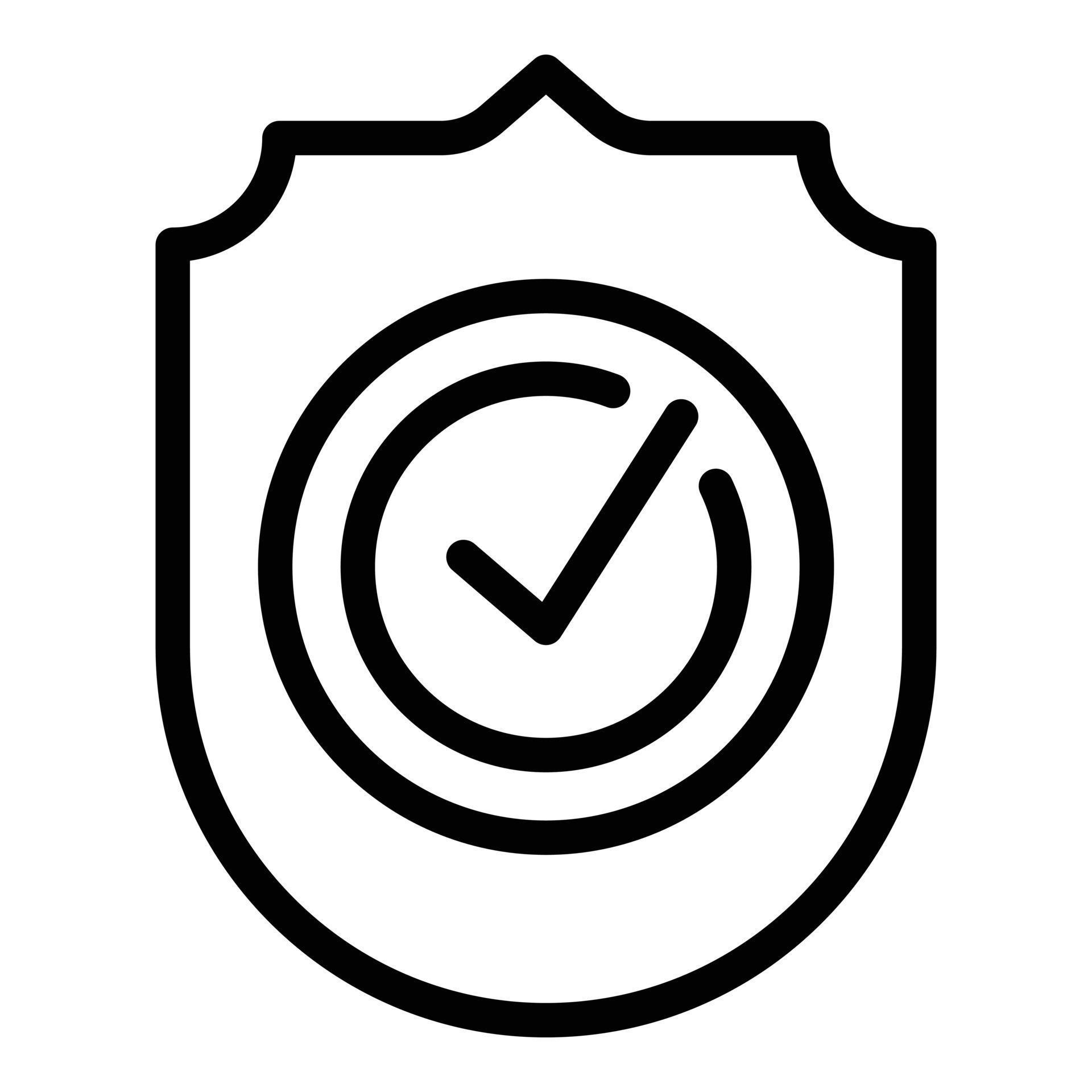 Shield check icon, outline style 15904277 Vector Art at Vecteezy