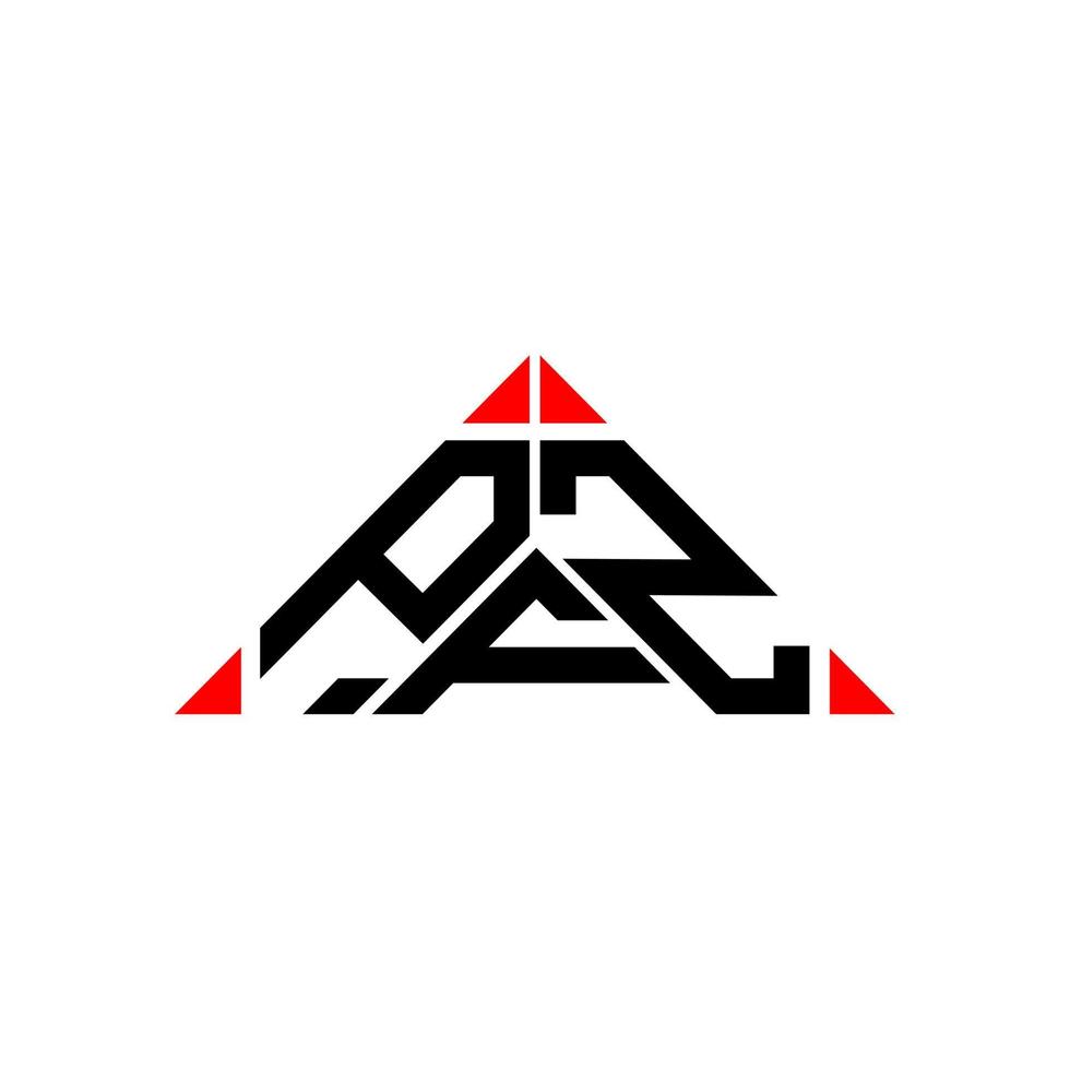 PFZ letter logo creative design with vector graphic, PFZ simple and modern logo.