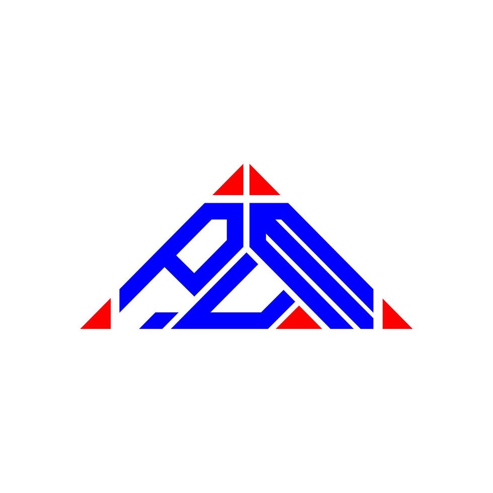 P U M letter logo creative design with vector graphic, P U M simple and modern logo.