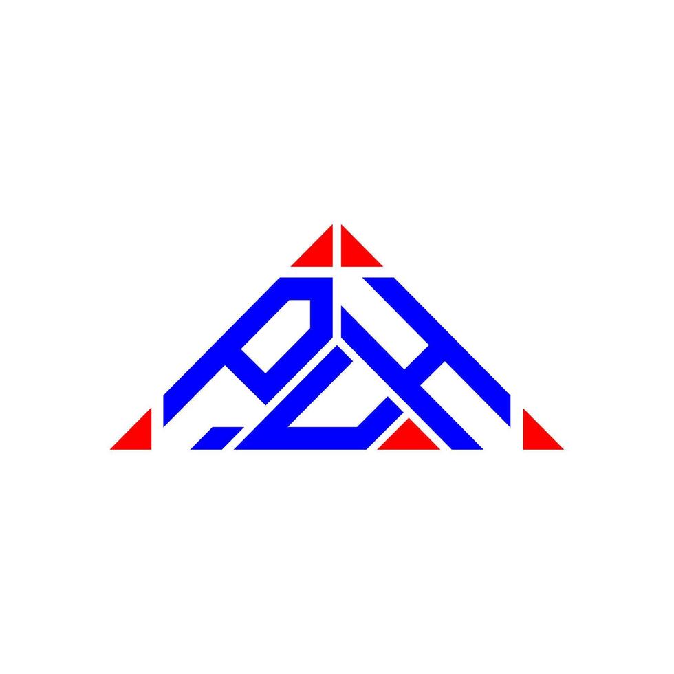 P U H letter logo creative design with vector graphic, P U H simple and modern logo.