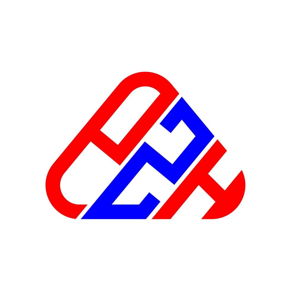 P Z H letter logo creative design with vector graphic, P Z H simple and modern logo.