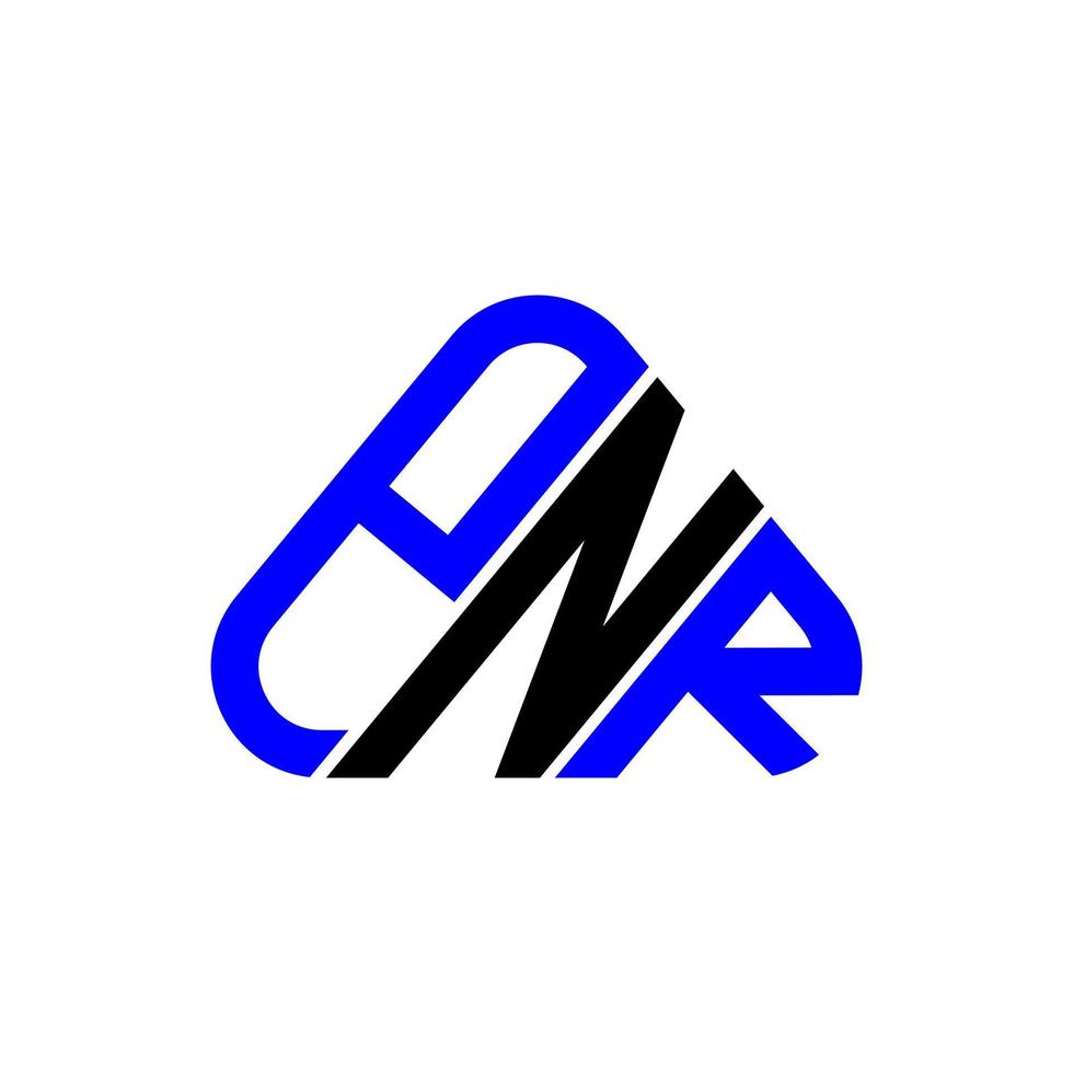 diseño creativo del logotipo de la letra pnr con gráfico vectorial, logotipo simple y moderno de pnr. vector
