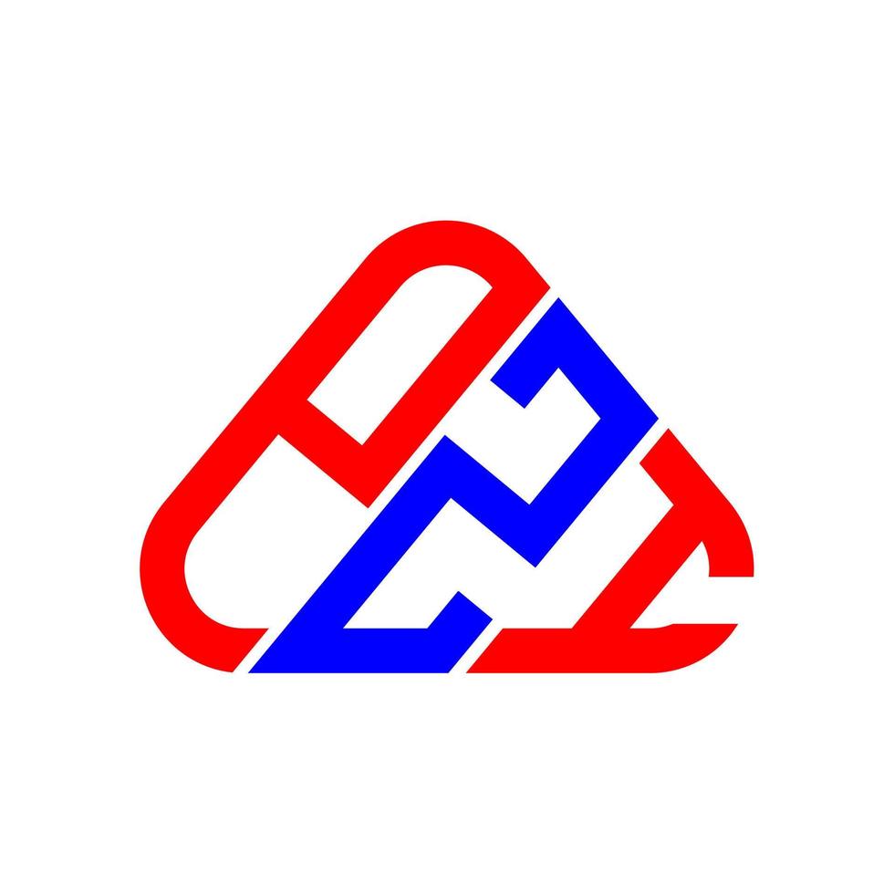 diseño creativo del logotipo de la letra pzi con gráfico vectorial, logotipo pzi simple y moderno. vector