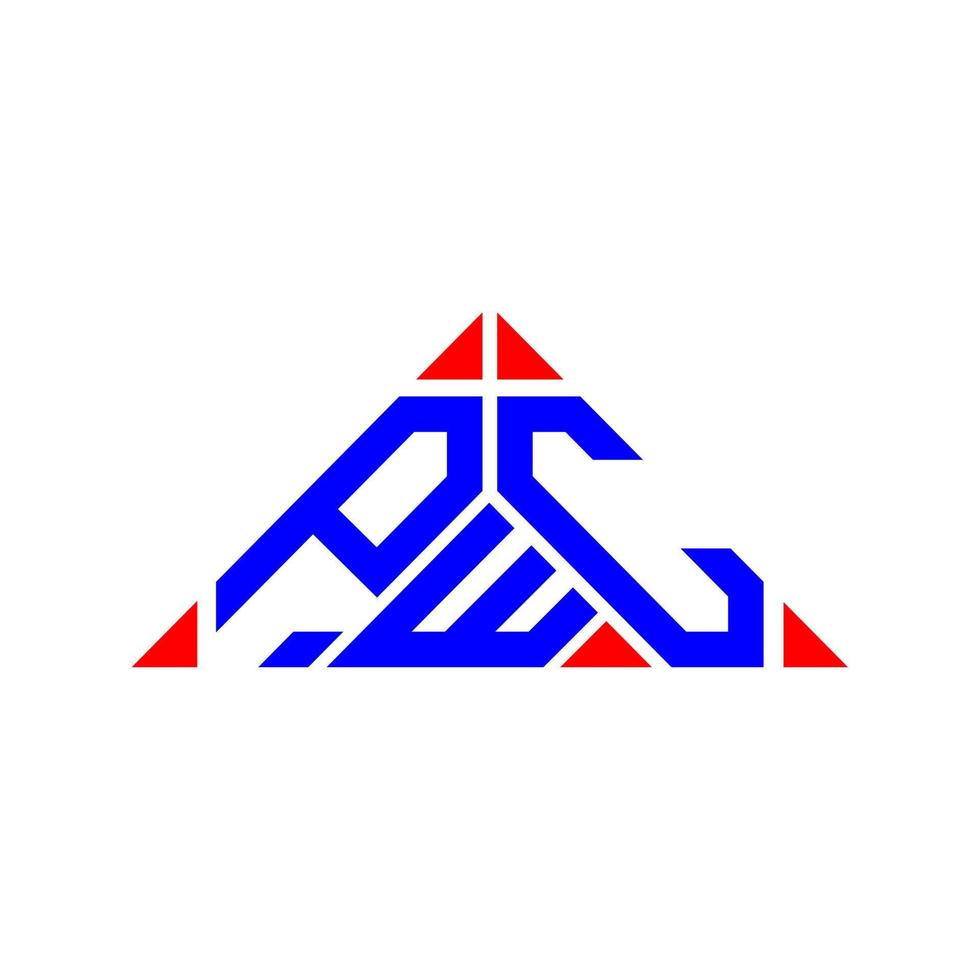 Diseño creativo del logotipo de la letra pwc con gráfico vectorial, logotipo simple y moderno de pwc. vector