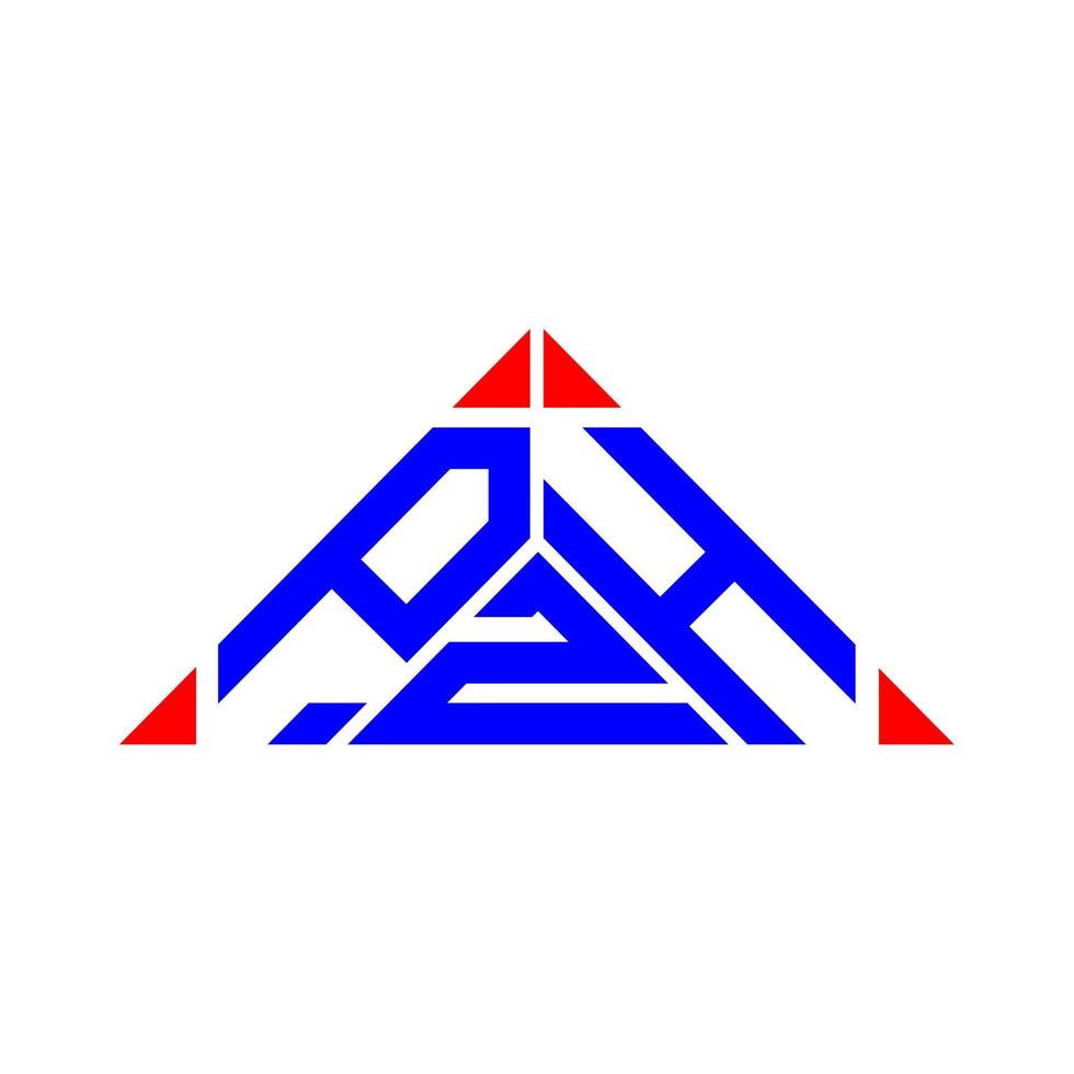 Diseño creativo del logotipo de la letra pzh con gráfico vectorial, logotipo simple y moderno de pzh. vector