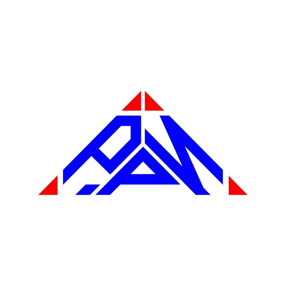 Diseño creativo del logotipo de la letra ppn con gráfico vectorial, logotipo simple y moderno de ppn. vector