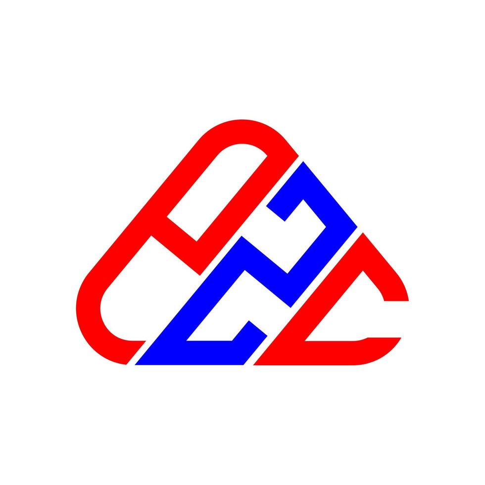 Diseño creativo del logotipo de la letra pzc con gráfico vectorial, logotipo simple y moderno de pzc. vector