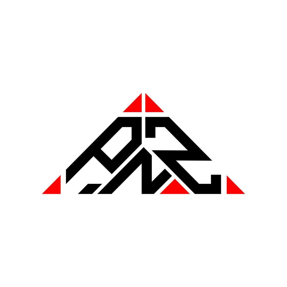 Diseño creativo del logotipo de la letra pnz con gráfico vectorial, logotipo simple y moderno de pnz. vector
