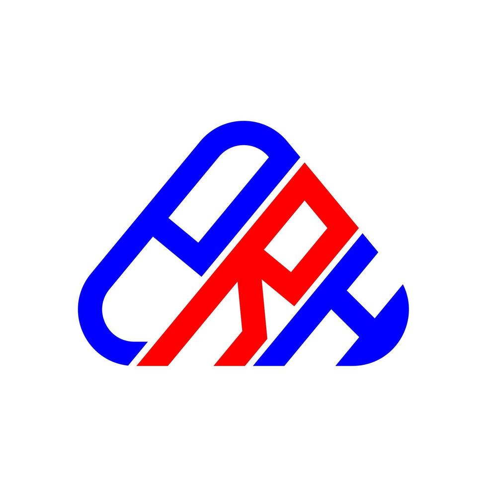 P R H letter logo creative design with vector graphic, P R H simple and modern logo.