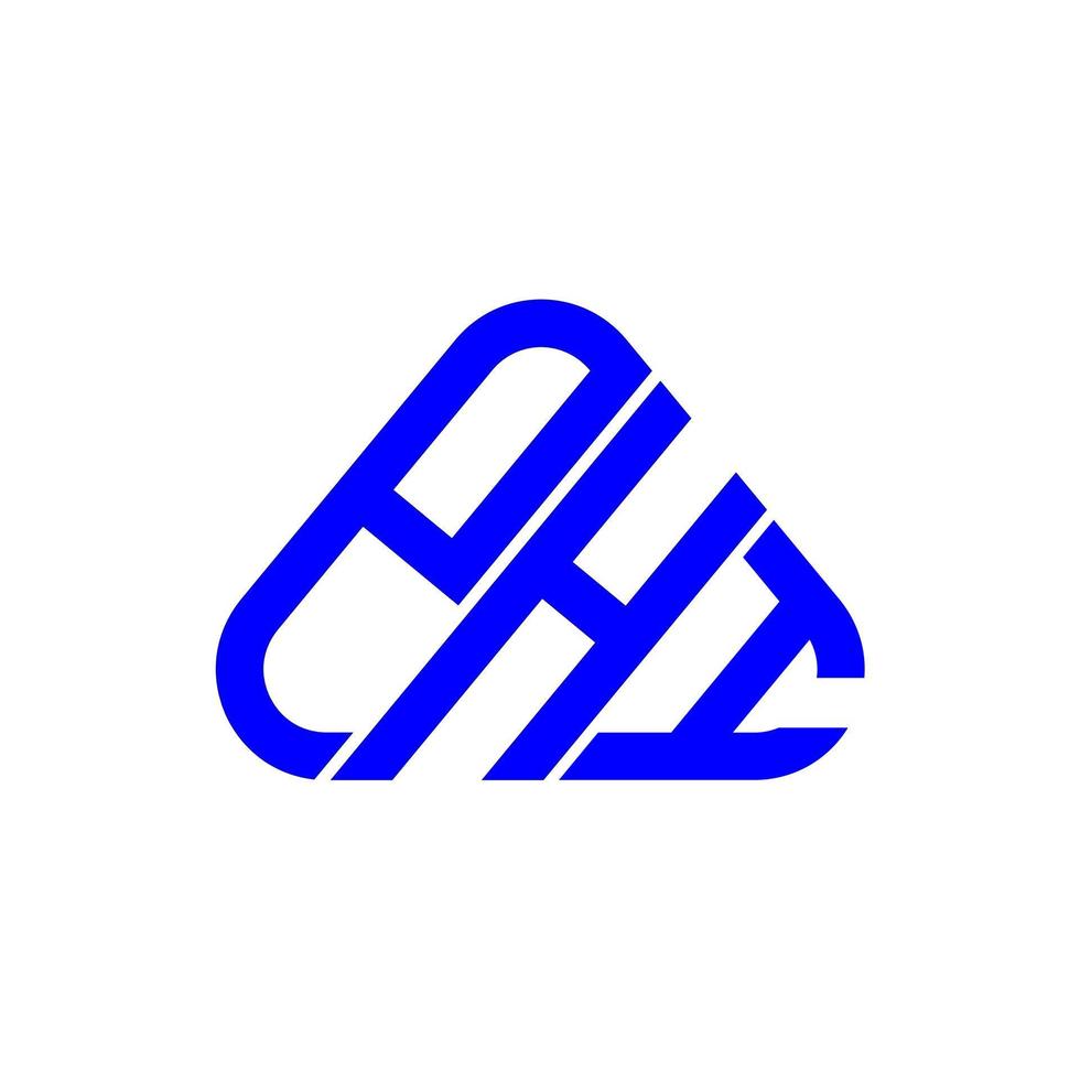 diseño creativo del logotipo de la letra phi con gráfico vectorial, logotipo simple y moderno de phi. vector