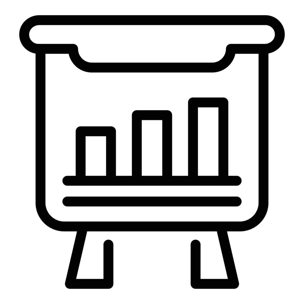 Marketing mix results icon, outline style vector