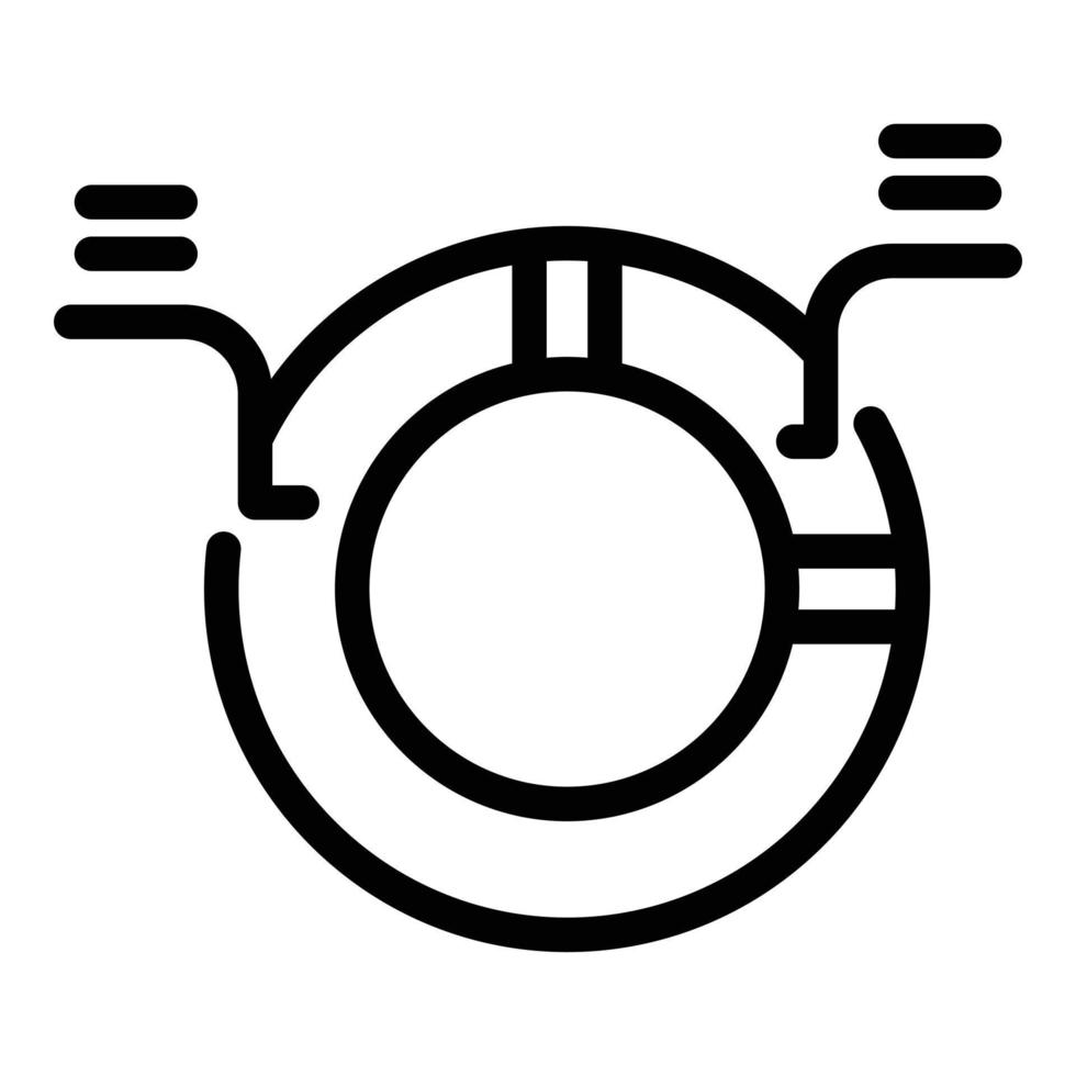 Marketing mix analysis icon, outline style vector