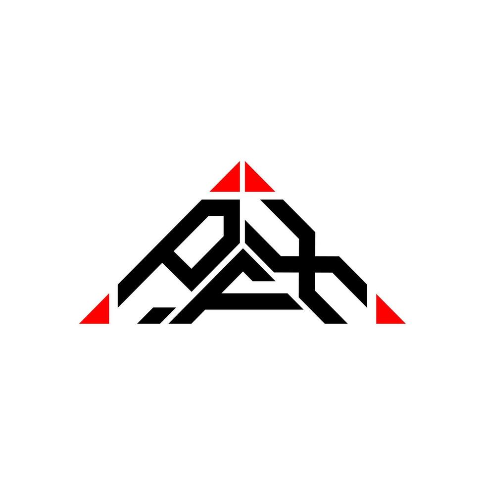 PFX letter logo creative design with vector graphic, PFX simple and modern logo.