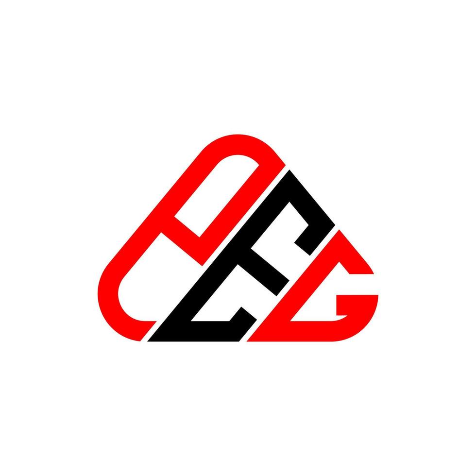PEG letter logo creative design with vector graphic, PEG simple and modern logo.