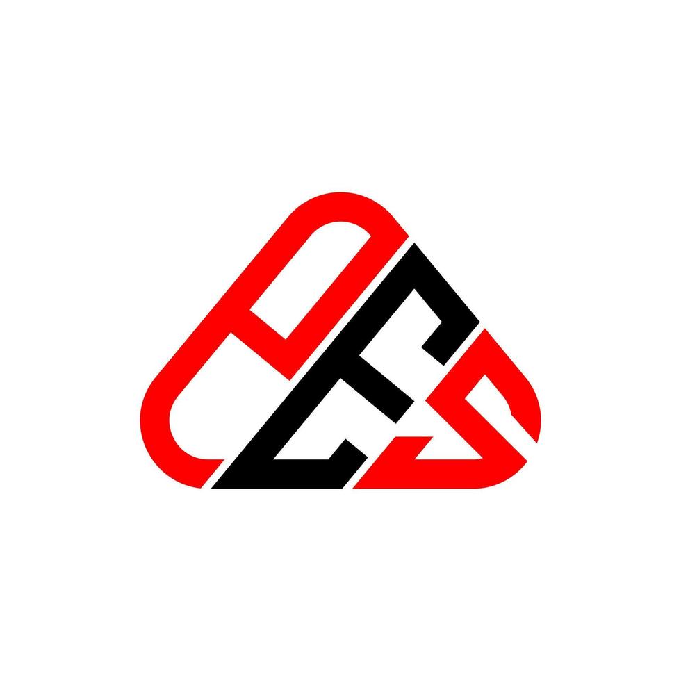 PES letter logo creative design with vector graphic, PES simple and modern logo.