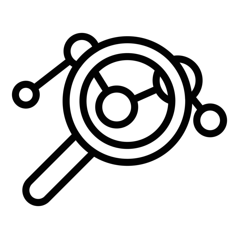 Market target audience icon, outline style vector