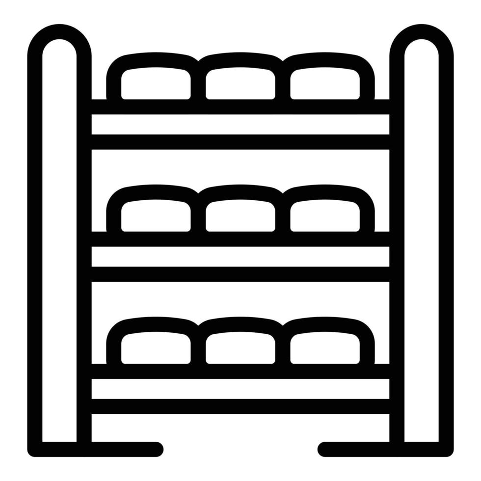 Ripening cheese icon, outline style vector