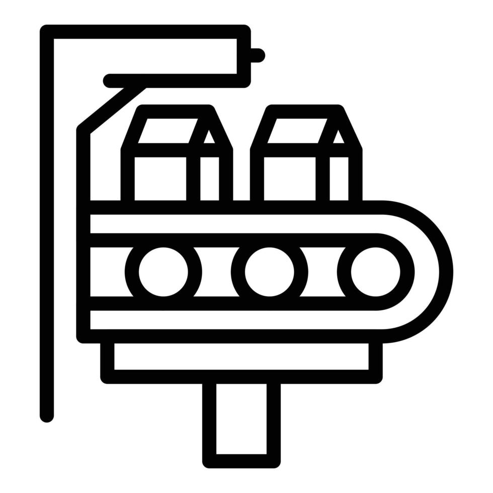 Coffee packaging icon, outline style vector