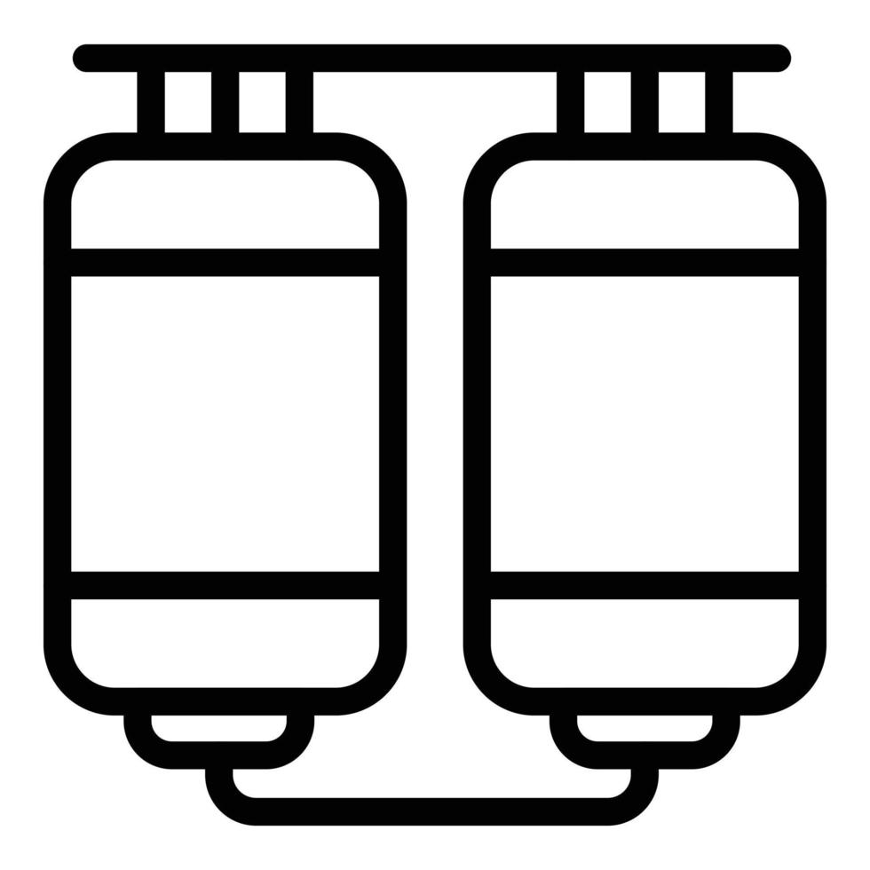 Dairy industry icon, outline style vector