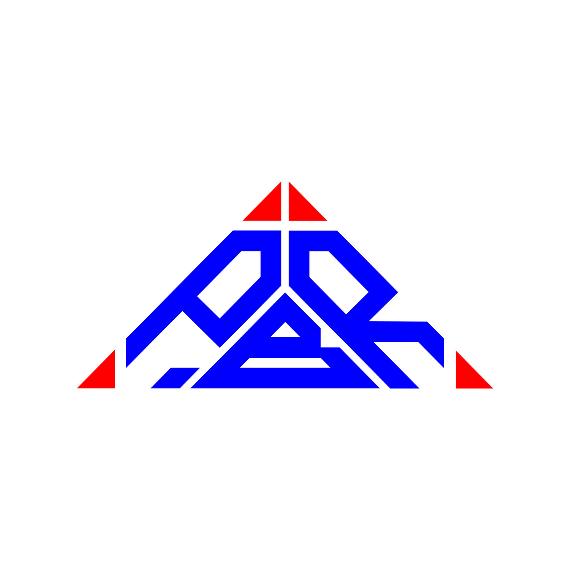 PBR letter logo creative design with vector graphic, PBR simple and