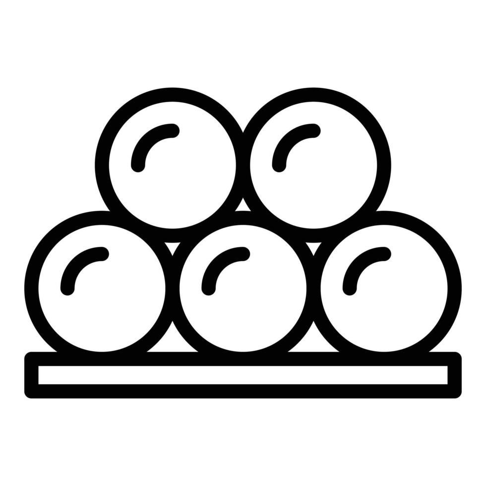 Paper articles icon, outline style vector