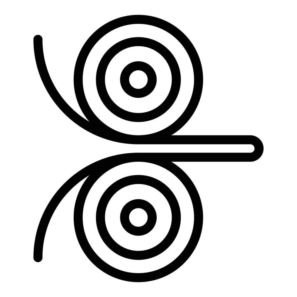 Pulp and paper process icon, outline style vector