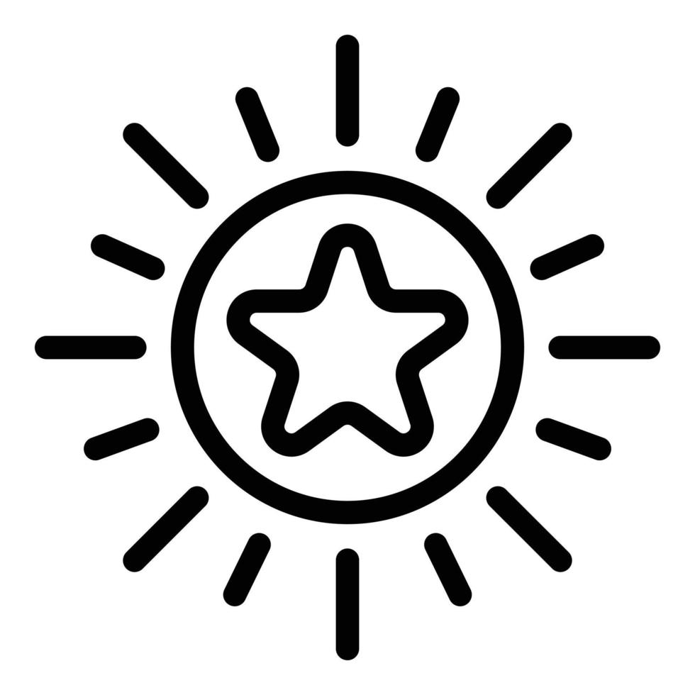 Self-esteem icon, outline style vector