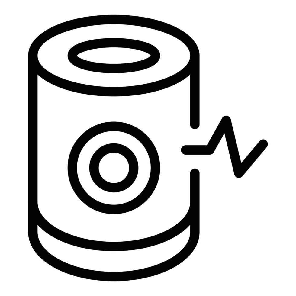 Smart speaker icon, outline style vector