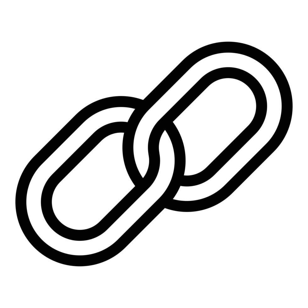 Website link icon, outline style vector