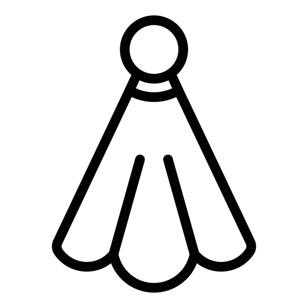 Pocket handkerchief icon, outline style vector