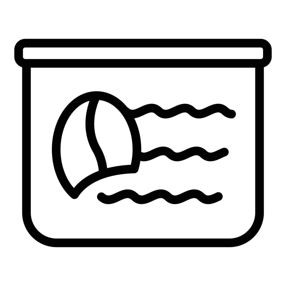 Coffee powder icon, outline style vector