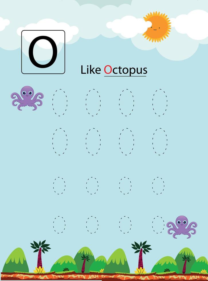 Pencil Control Worksheet For Kids vector
