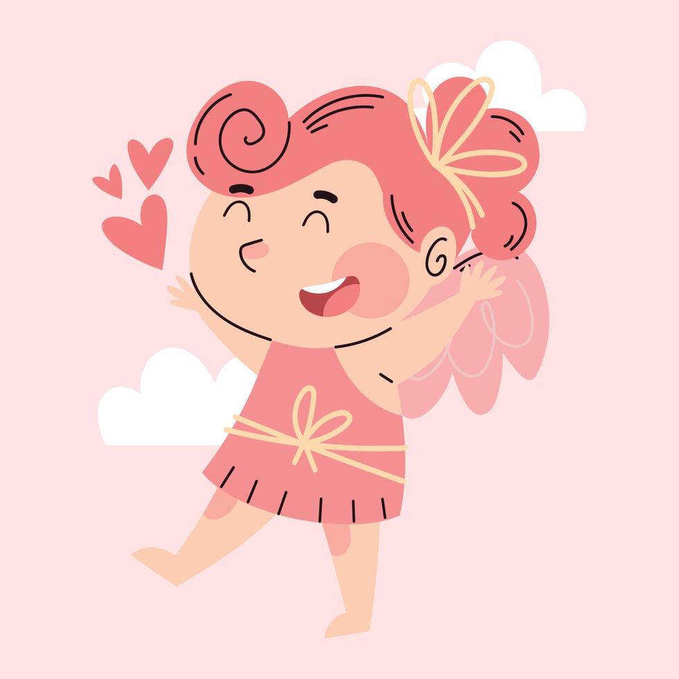 Valentine's day romantic cartoon vector