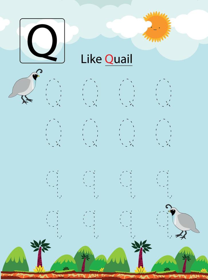 Pencil Control Worksheet For Kids vector