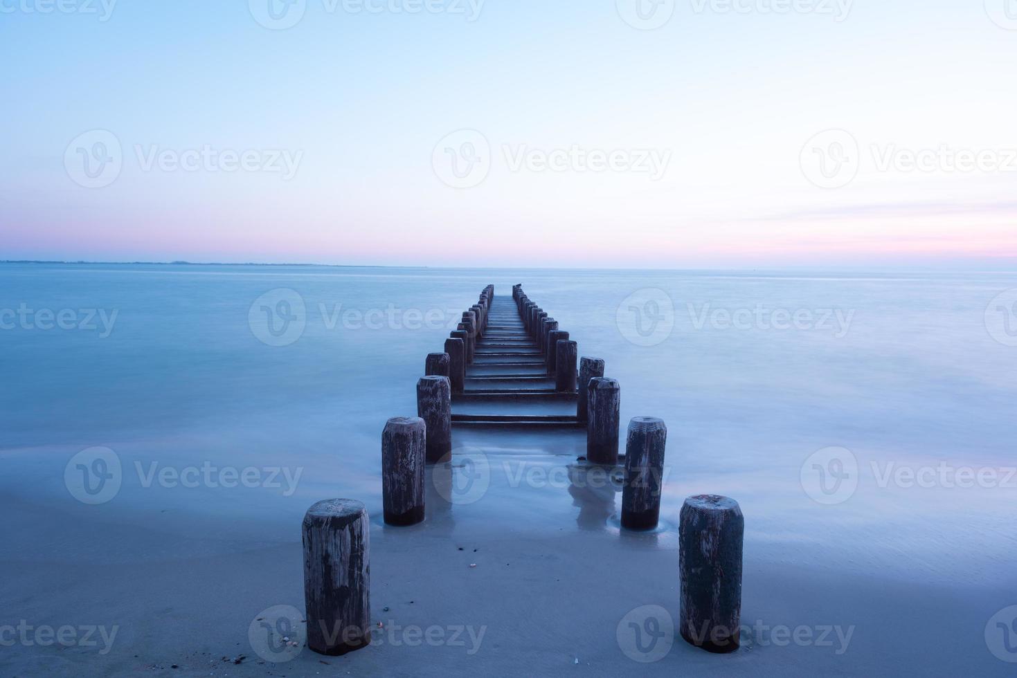 Dramatic Coney Island Beach Sunset photo