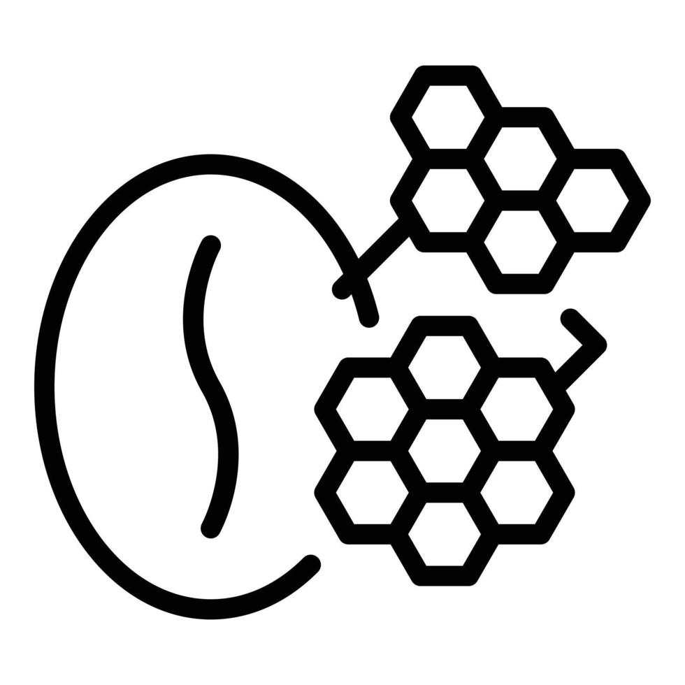 Coffee cells icon, outline style vector