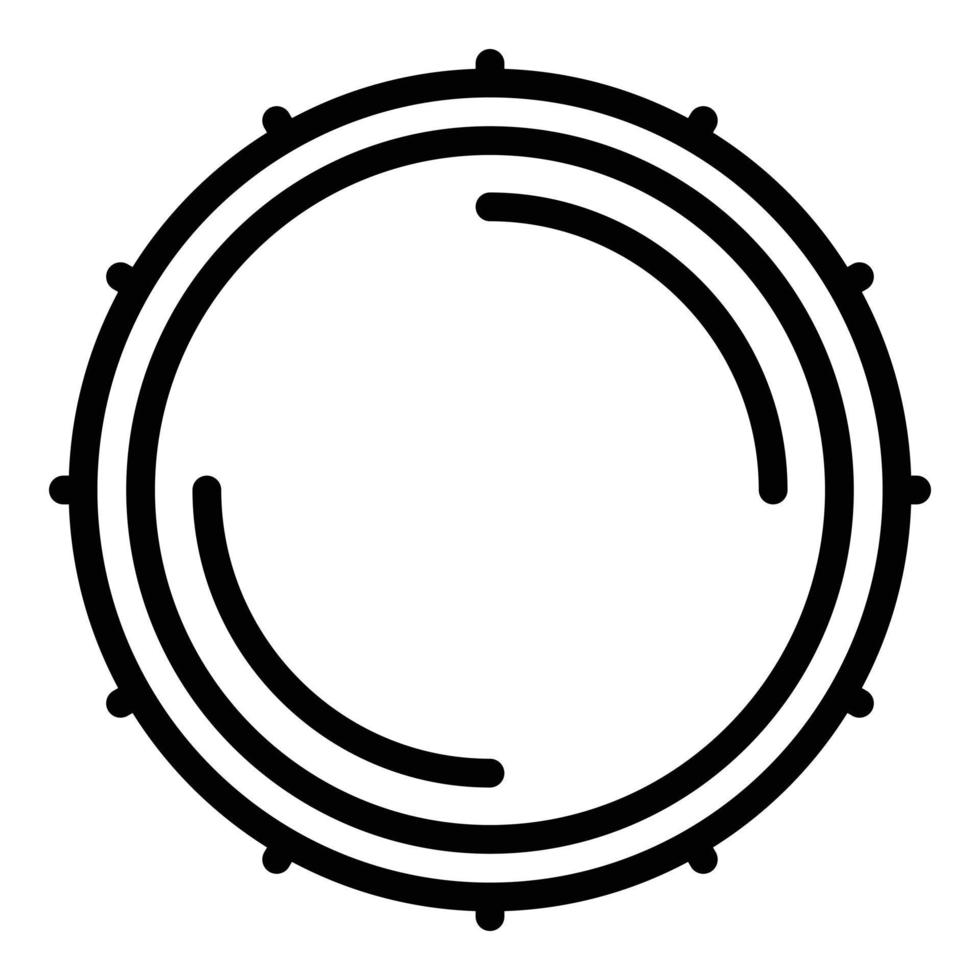 Electronic drum icon, outline style vector