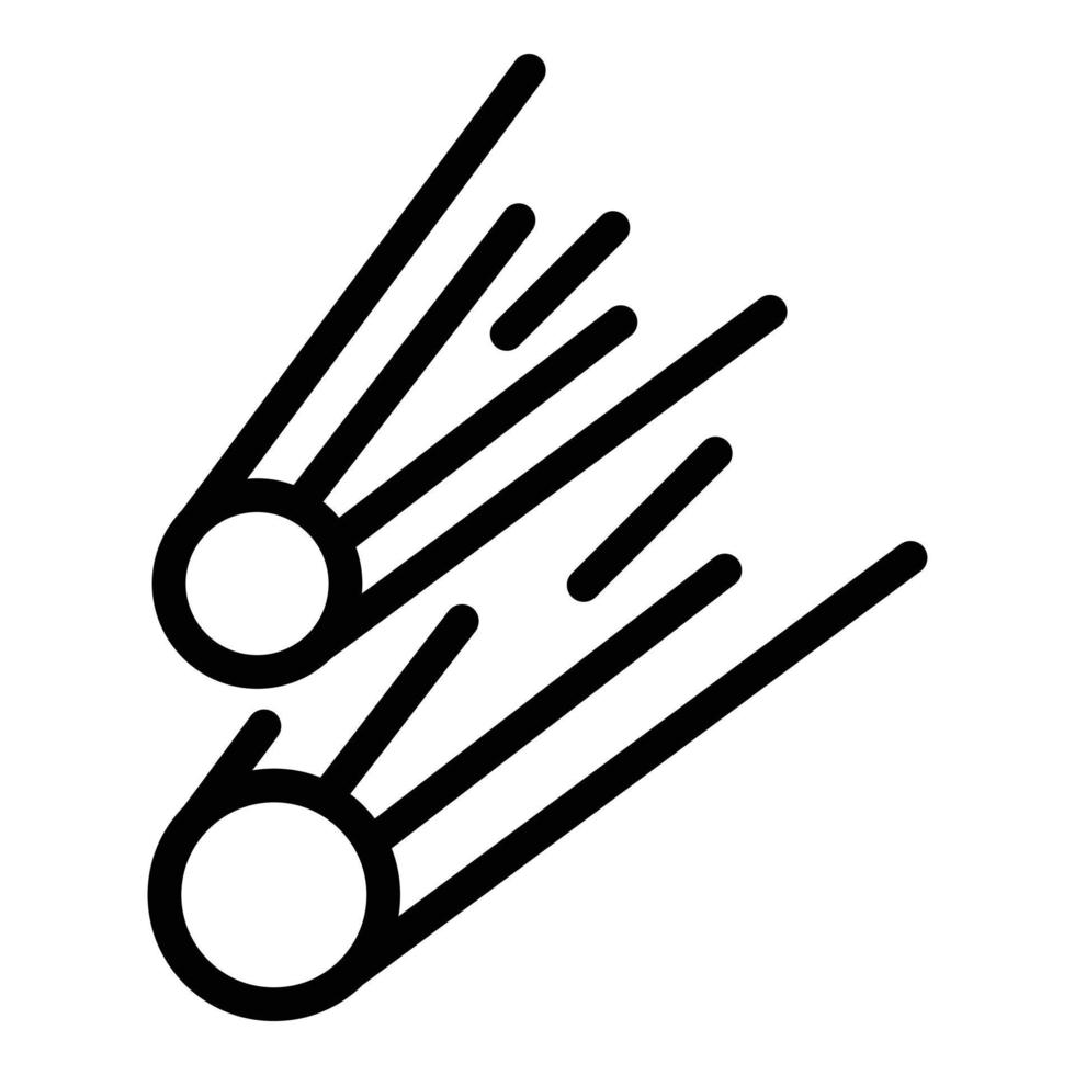 Astrology asteroid icon, outline style vector