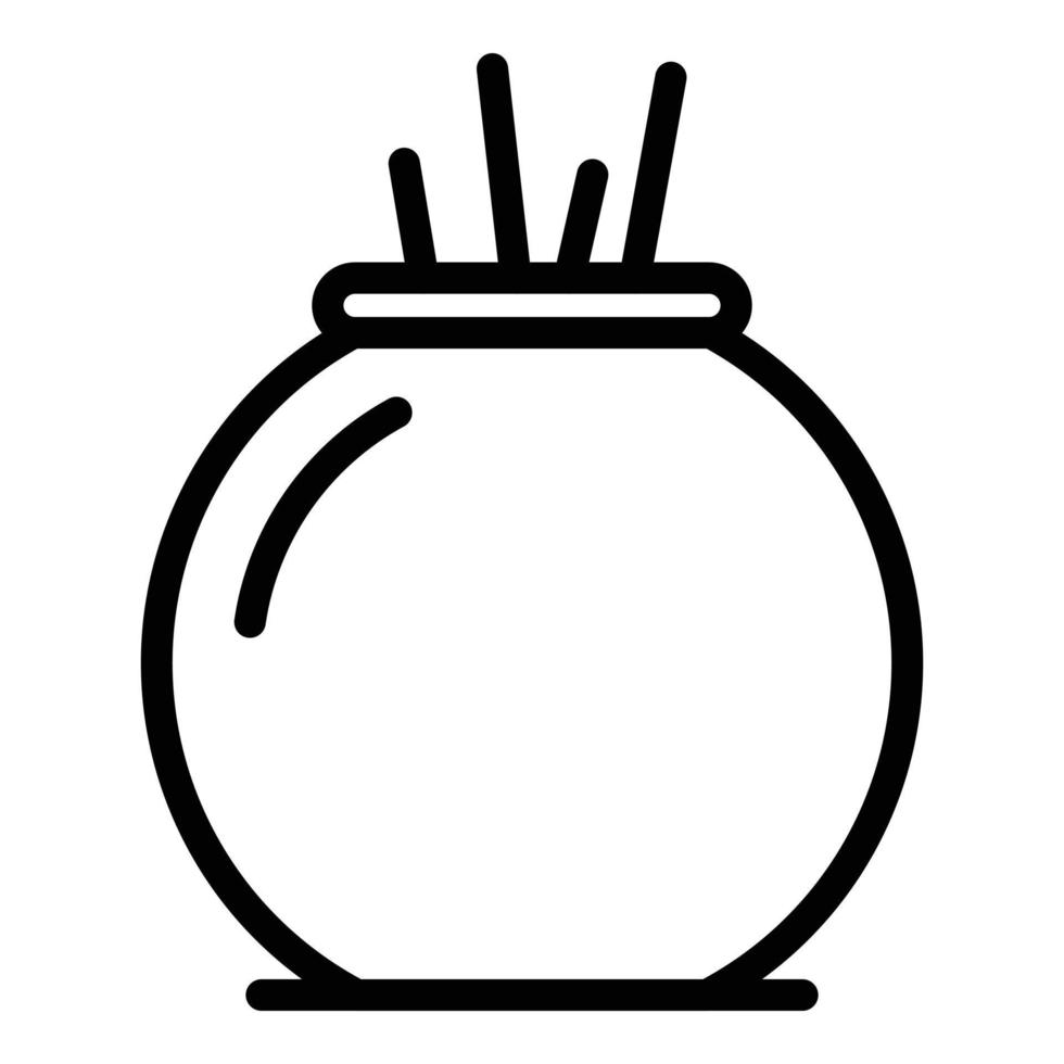 icono de ambientador de habitación, estilo de contorno vector