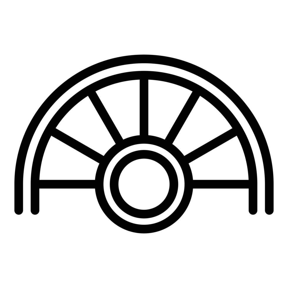 Floor staircase icon, outline style vector