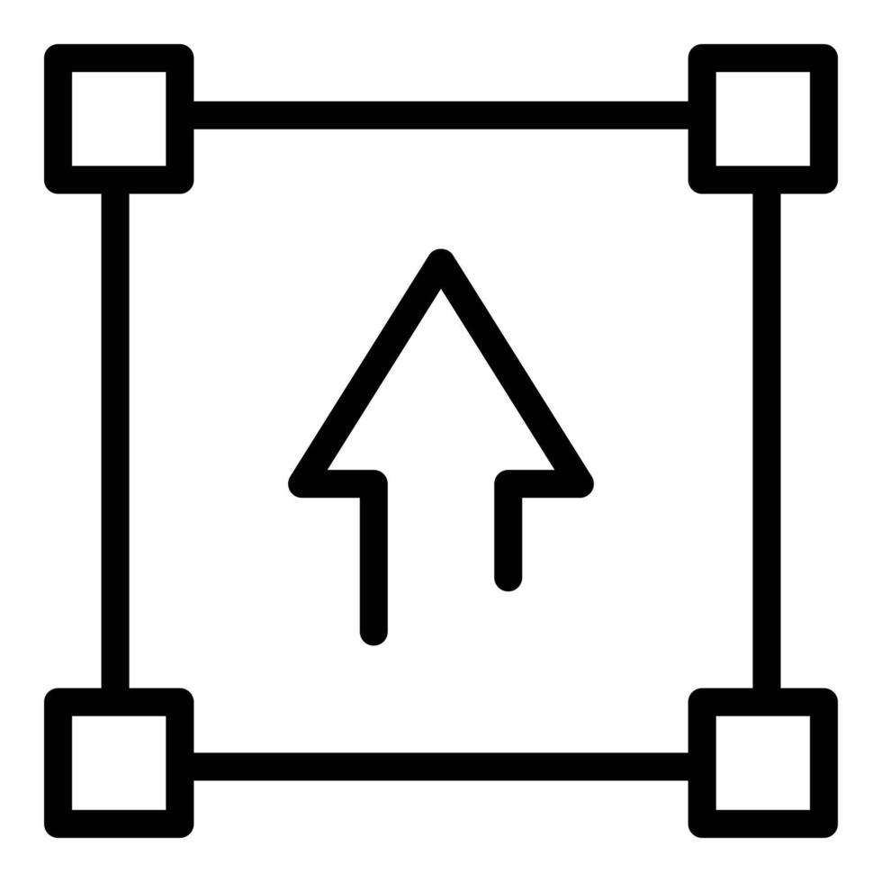 Redesign tool icon, outline style vector
