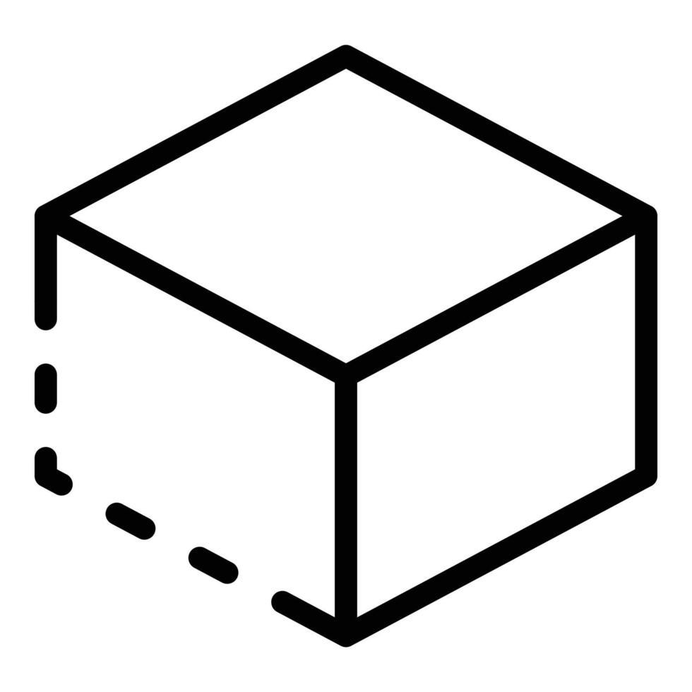 icono de objeto de rediseño, estilo de esquema vector