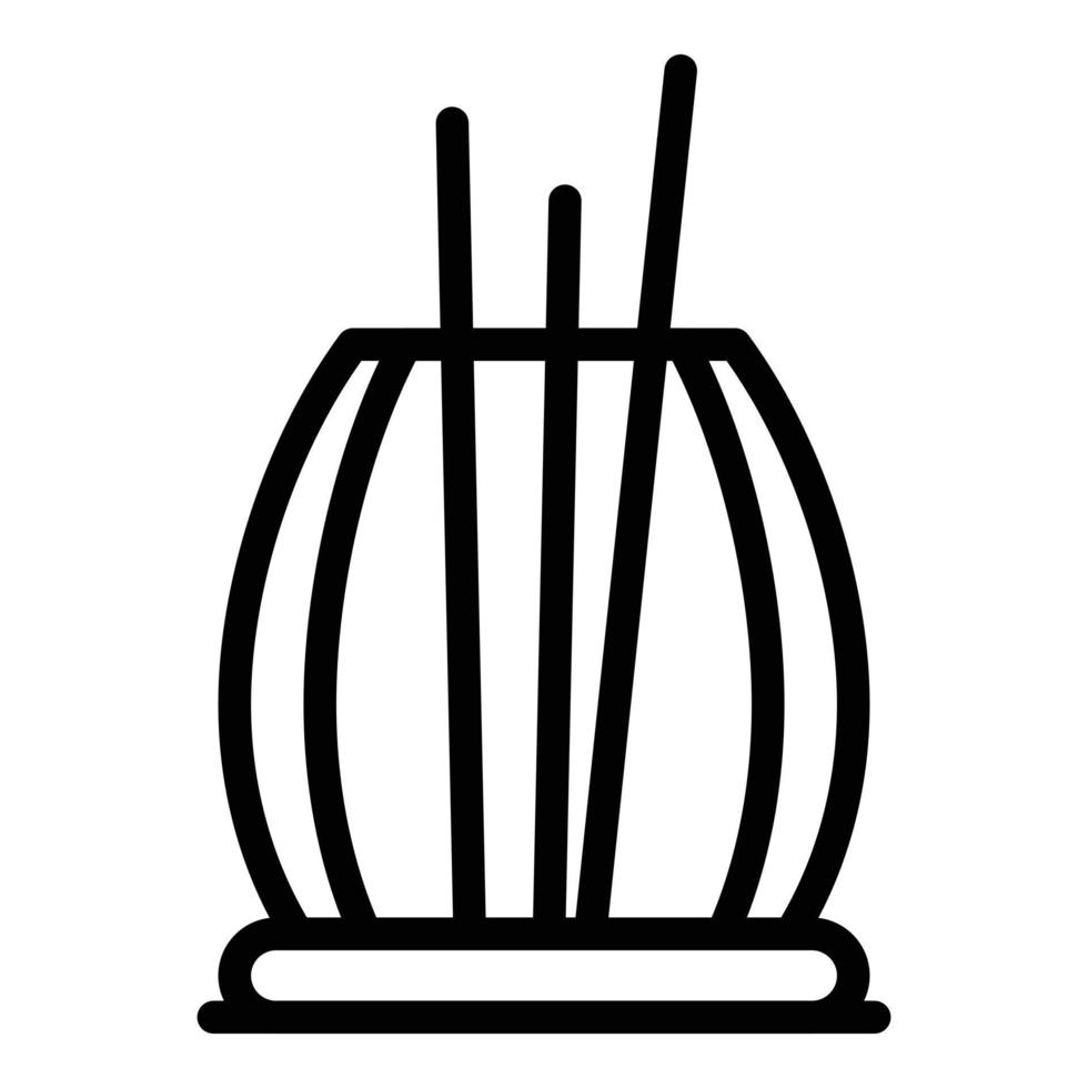 Perfume air freshener icon, outline style vector